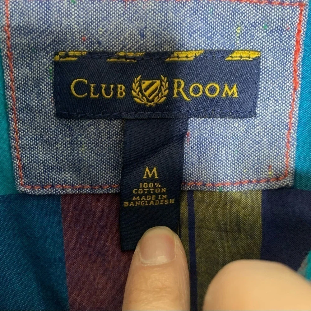 Club Room Mens Plaid Casual Button Down T-Shirt - Picture 8 of 11